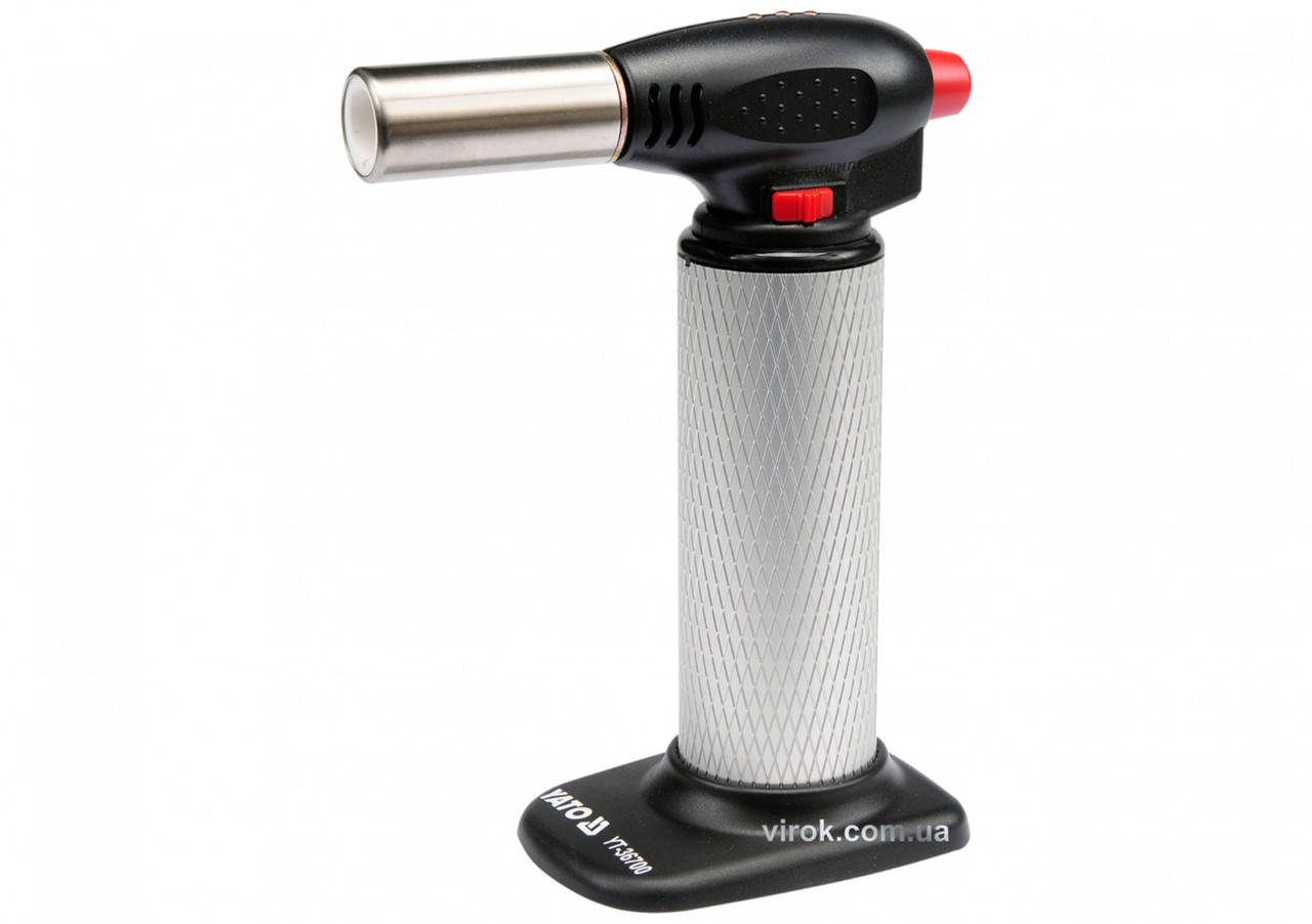 Пальник газовий (бутан) YATO для нагріву і паяння; t= 1300 °С YT-36700
Пальник газовий (бутан) YATO для нагріву і паяння; t= 1300 °С YT-36700