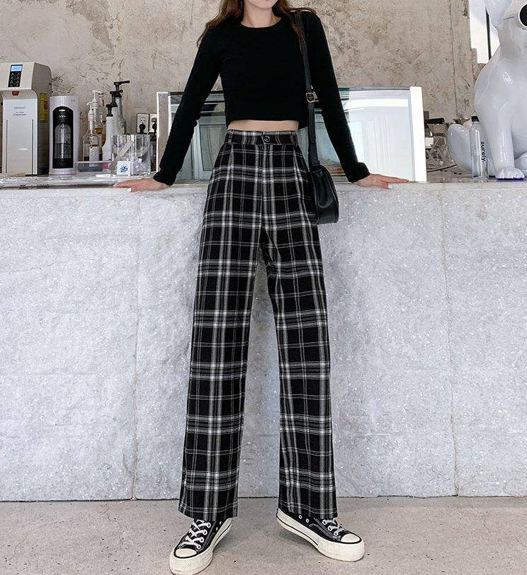 Штаны женские в клетку на пуговице черные серые свободные оверсайз трендовые XS-S, Черный
Штаны женские в клетку на пуговице черные серые свободные оверсайз трендовые XS-S, Черный