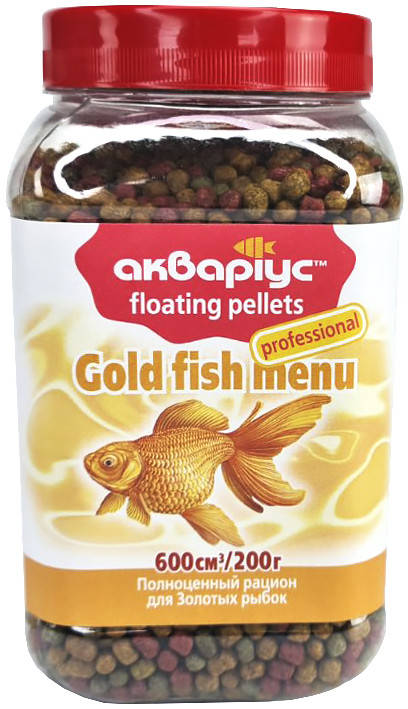 Корм Аквариус, Gold Fish Menu - Floating Pellets 200 г. Корм для аквариумных рыб в пелетах, плавающи
Корм Аквариус, Gold Fish Menu - Floating Pellets 200 г. Корм для аквариумных рыб в пелетах, плавающи