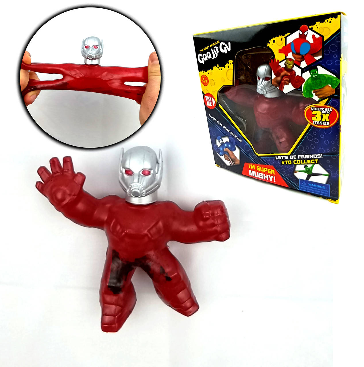 Игрушка-растяжка 15см , Фигурка Гуджитсу Человек Муравей MARVEL (Супергерои Марвел). "GooJitCu"
Игрушка-растяжка 15см , Фигурка Гуджитсу Человек Муравей MARVEL (Супергерои Марвел). "GooJitCu"