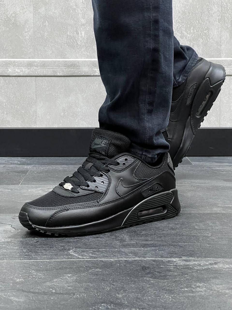 Кроссовки мужские Nike Air Max 90 кожаные, кроссовки найк эир макс черные, найк аир макс летние, найки мужские, Черный
Кроссовки мужские Nike Air Max 90 кожаные, кроссовки найк эир макс черные, найк аир макс летние, найки мужские, Черный