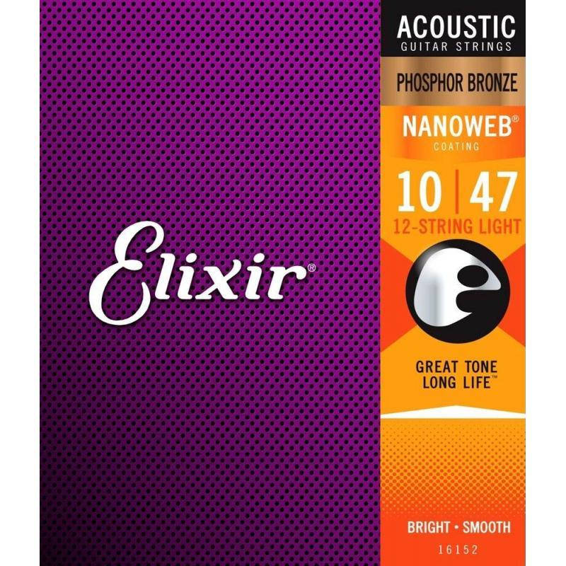 Струны для акустической гитары Elixir 16152 Nanoweb Phosphor Bronze Acoustic 12 Strings Light 10/47
Струны для акустической гитары Elixir 16152 Nanoweb Phosphor Bronze Acoustic 12 Strings Light 10/47