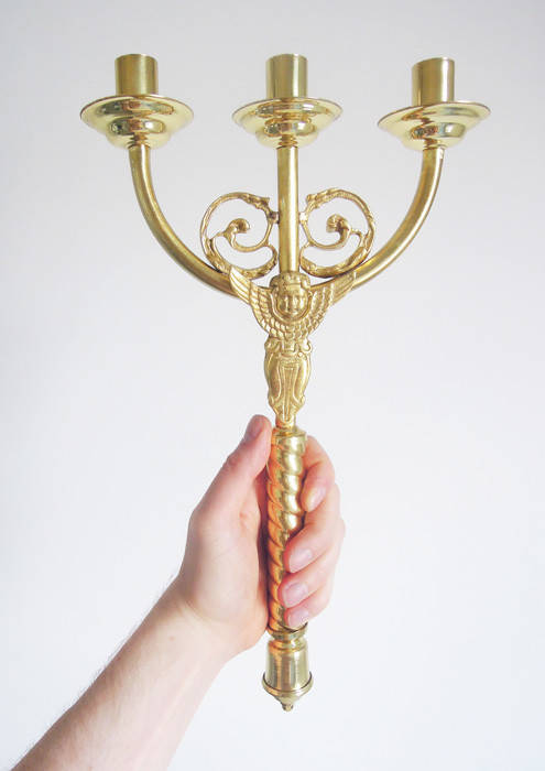 Трисвічник водосвятний латунний, Трехсвечник водосвятный латунный, Three-candle holder, 23x28 см
Трисвічник водосвятний латунний, Трехсвечник водосвятный латунный, Three-candle holder, 23x28 см