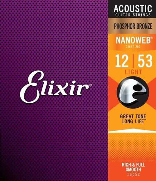 Струны для акустической гитары Elixir 16052 Nanoweb Phosphor Bronze Acoustic Light 12/53 (PB NW L)
Струны для акустической гитары Elixir 16052 Nanoweb Phosphor Bronze Acoustic Light 12/53 (PB NW L)