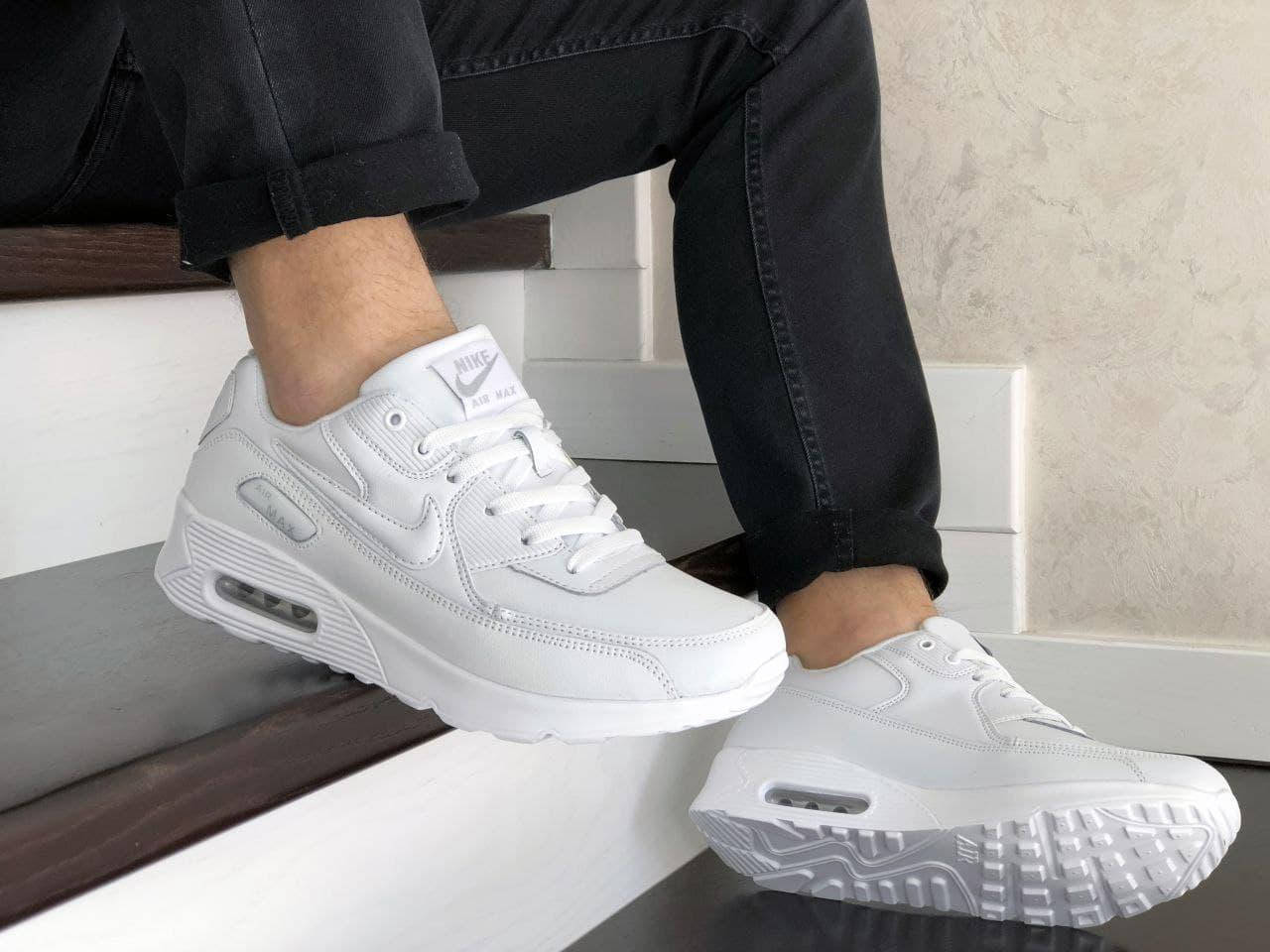 Nike Air Max 90 . Мужские полностью белые кожаные кроссовки найк аир макс 90. Унисекс 45-28.5см,, Белый
Nike Air Max 90 . Мужские полностью белые кожаные кроссовки найк аир макс 90. Унисекс 45-28.5см,, Белый