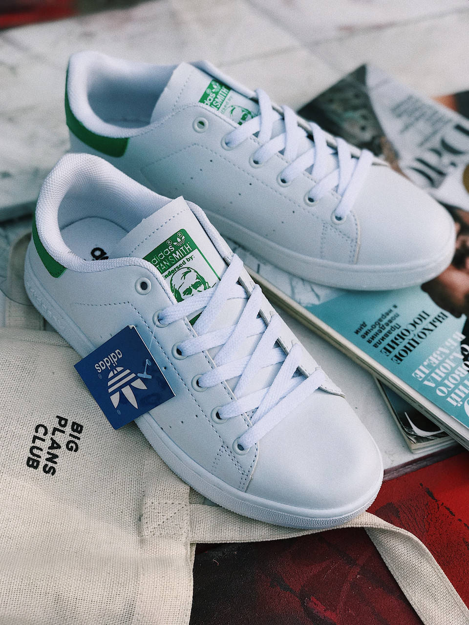 Женские кроссовки Adidas Stan Smith Green and white (Белые с зеленым) Адидас Стэн Смит, Белый
Женские кроссовки Adidas Stan Smith Green and white (Белые с зеленым) Адидас Стэн Смит, Белый