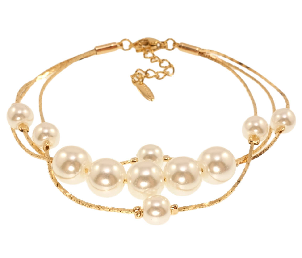 Браслет Xuping Позолота 18K "Жемчужные бусины на трех ювелирных шнурках" длина с доп.цепочкой 17.5-20.5см х
Браслет Xuping Позолота 18K "Жемчужные бусины на трех ювелирных шнурках" длина с доп.цепочкой 17.5-20.5см х