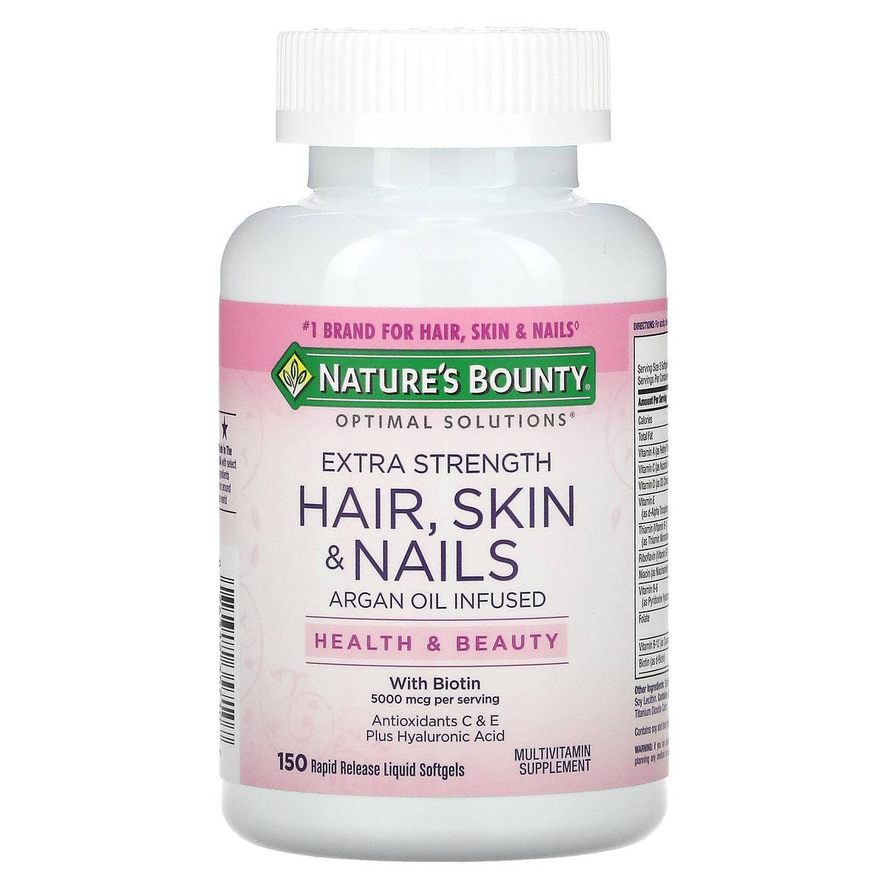 Комплекс для здоровья волос, кожи и ногтей, Nature's Bounty, Optimal Solutions 150 капсул
Комплекс для здоровья волос, кожи и ногтей, Nature's Bounty, Optimal Solutions 150 капсул