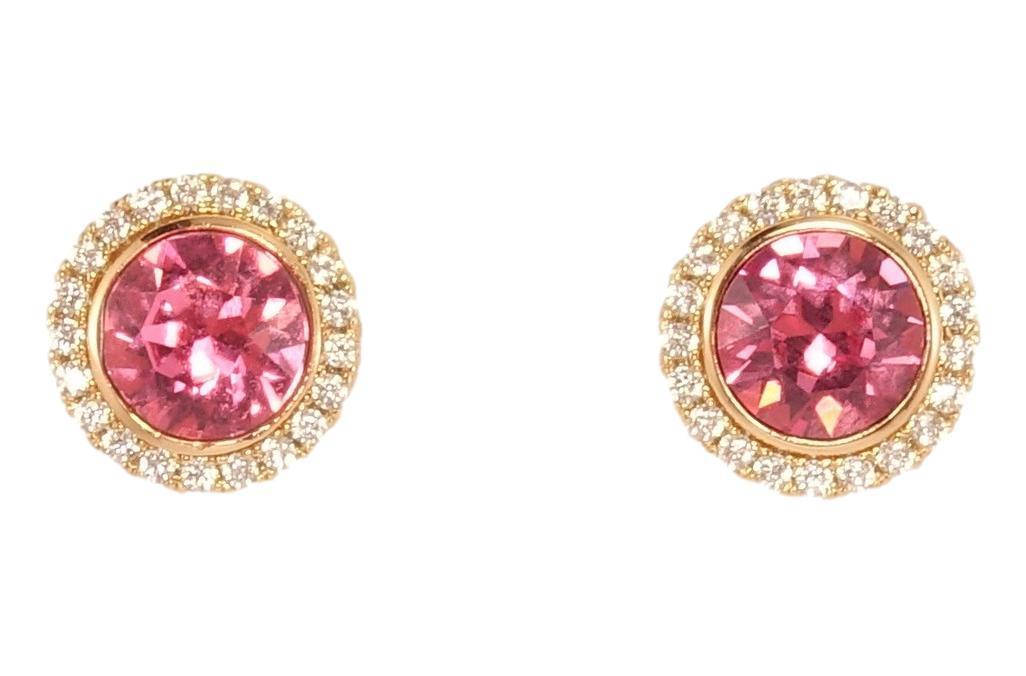Серьги ХР Позолота 18K с кристаллами Swarovski гвоздики "Розовый кристалл в съемной оправе" ø 7-10мм
Серьги ХР Позолота 18K с кристаллами Swarovski гвоздики "Розовый кристалл в съемной оправе" ø 7-10мм