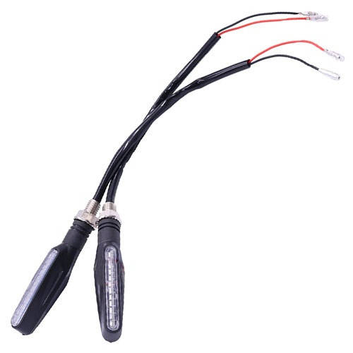 Указатели поворота динамические LED для мотоцикла, поворотники, пара, желтые 
Указатели поворота динамические LED для мотоцикла, поворотники, пара, желтые