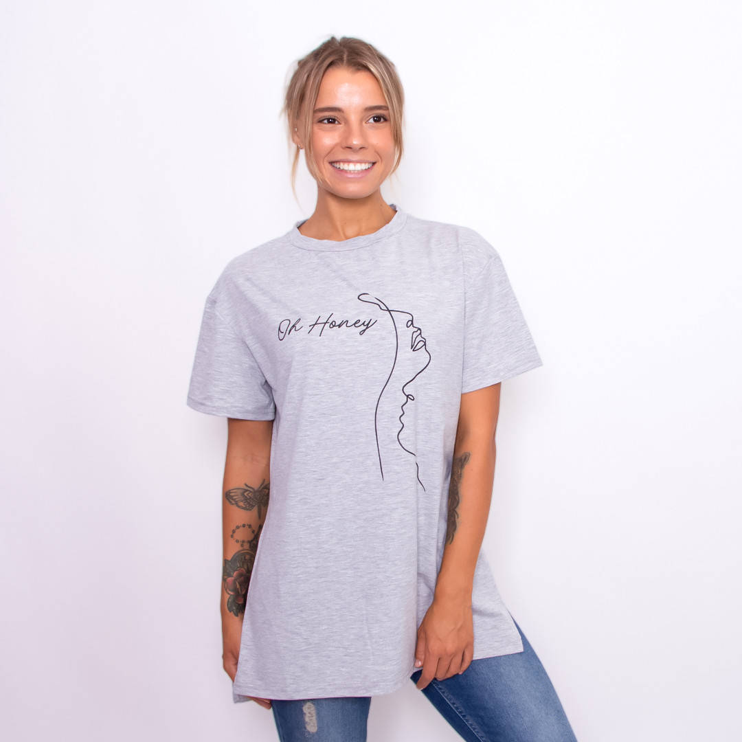 Женская футболка Teamv Oh Honey Серая S, Серый
Женская футболка Teamv Oh Honey Серая S, Серый