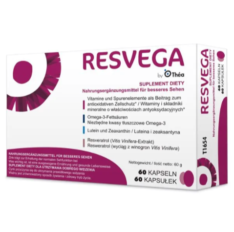 Ресвега Форте Resvega Витаминный Комплекс Для Глаз и Зрения 60 кап Laboratoires Thea Франция Оригинал
Ресвега Форте Resvega Витаминный Комплекс Для Глаз и Зрения 60 кап Laboratoires Thea Франция Оригинал