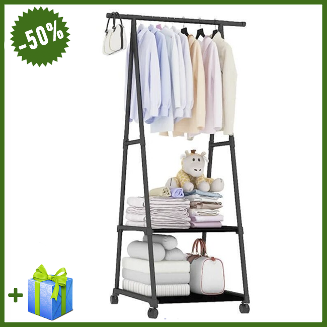 Передвижная напольная универсальная вешалка для одежды THE NEW COAT RACK, Напольная стойка для одежды, Черный
Передвижная напольная универсальная вешалка для одежды THE NEW COAT RACK, Напольная стойка для одежды, Черный