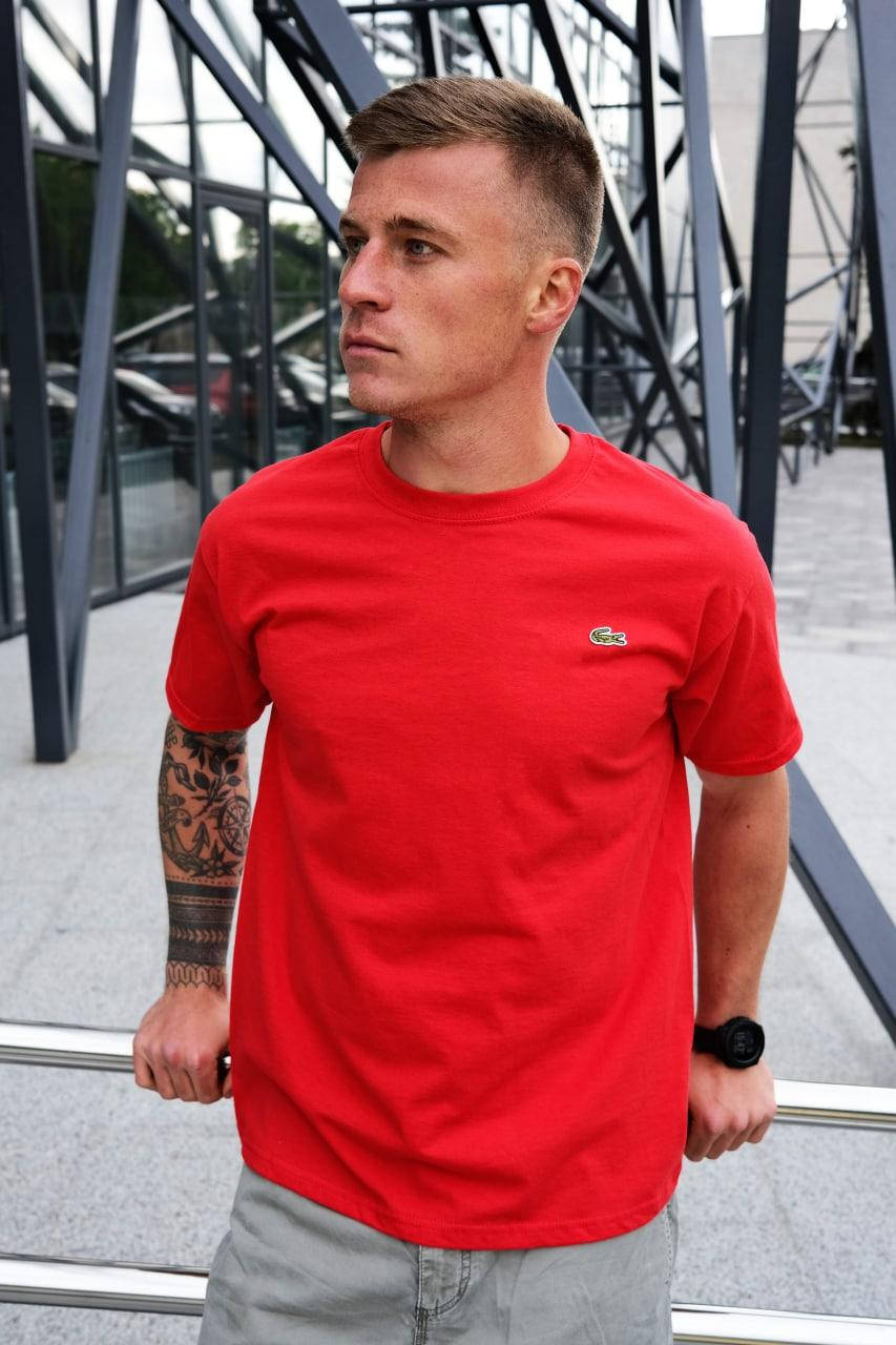 Мужская футболка Lacoste Classic T-Shirt классическая Лакост красная принт вышивка Люкс M, Красный
Мужская футболка Lacoste Classic T-Shirt классическая Лакост красная принт вышивка Люкс M, Красный