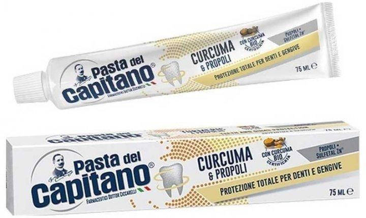 Зубна паста Pasta del Capitano Turmeric & Propolis З куркумою і прополісом 75 мл, арт.032103
Зубна паста Pasta del Capitano Turmeric & Propolis З куркумою і прополісом 75 мл, арт.032103