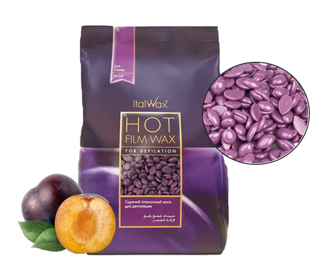 Воск для депиляции пленочный горячий в гранулах Plum ItalWax, 1000 г - слива 1 кг фиолетовый
Воск для депиляции пленочный горячий в гранулах Plum ItalWax, 1000 г - слива 1 кг фиолетовый