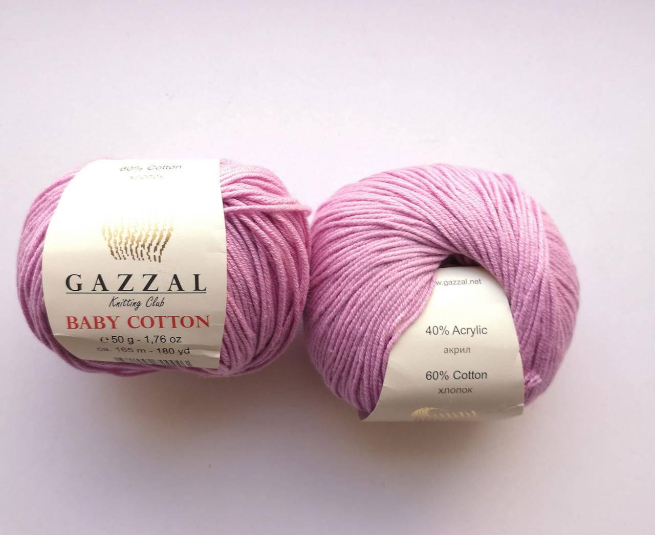 Пряжа для вязания Беби Коттон Gazzal Газзал (Baby Cotton Gazzal) 3422 розовый 
Пряжа для вязания Беби Коттон Gazzal Газзал (Baby Cotton Gazzal) 3422 розовый