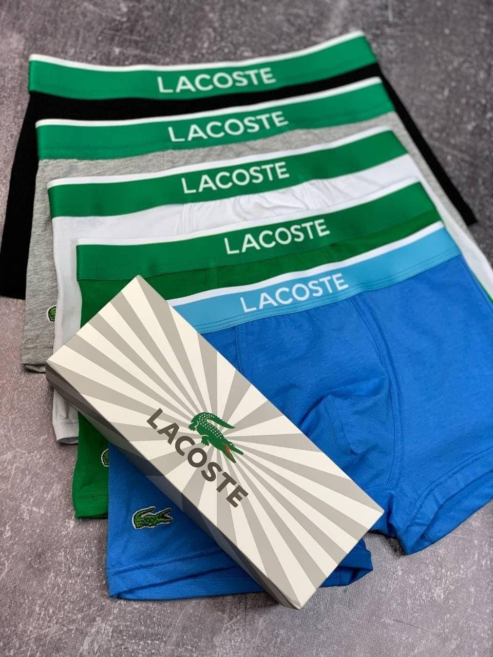 Мужские трусы Lacoste набор боксеры Лакоста 5 штук хлопок шортики брендовый комплект боксерок, Разные цвета
Мужские трусы Lacoste набор боксеры Лакоста 5 штук хлопок шортики брендовый комплект боксерок, Разные цвета