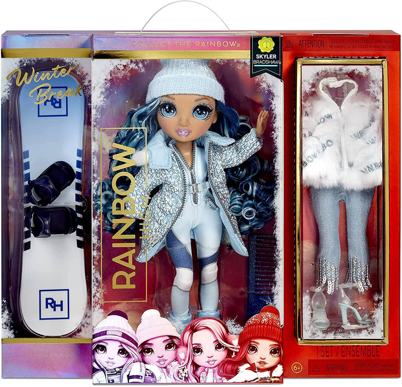 Игровой набор Кукла Рейнбоу Хай Скайлер Зима голубая радуга Rainbow High Winter Break Skyler Bradshaw Blue
Игровой набор Кукла Рейнбоу Хай Скайлер Зима голубая радуга Rainbow High Winter Break Skyler Bradshaw Blue