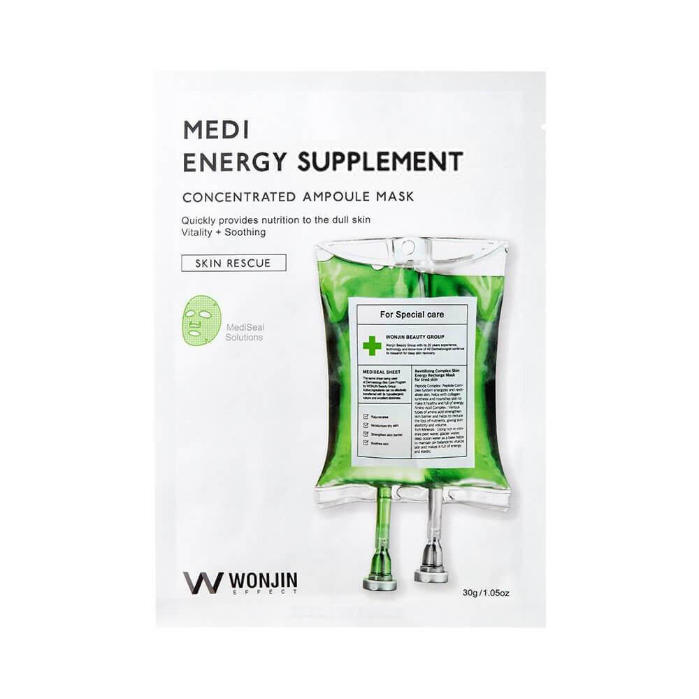 Витаминная маска-концентрат с пептидами Wonjin Medi Energy Suppliment Concentrated Ampoule Mask, 30мл
Витаминная маска-концентрат с пептидами Wonjin Medi Energy Suppliment Concentrated Ampoule Mask, 30мл