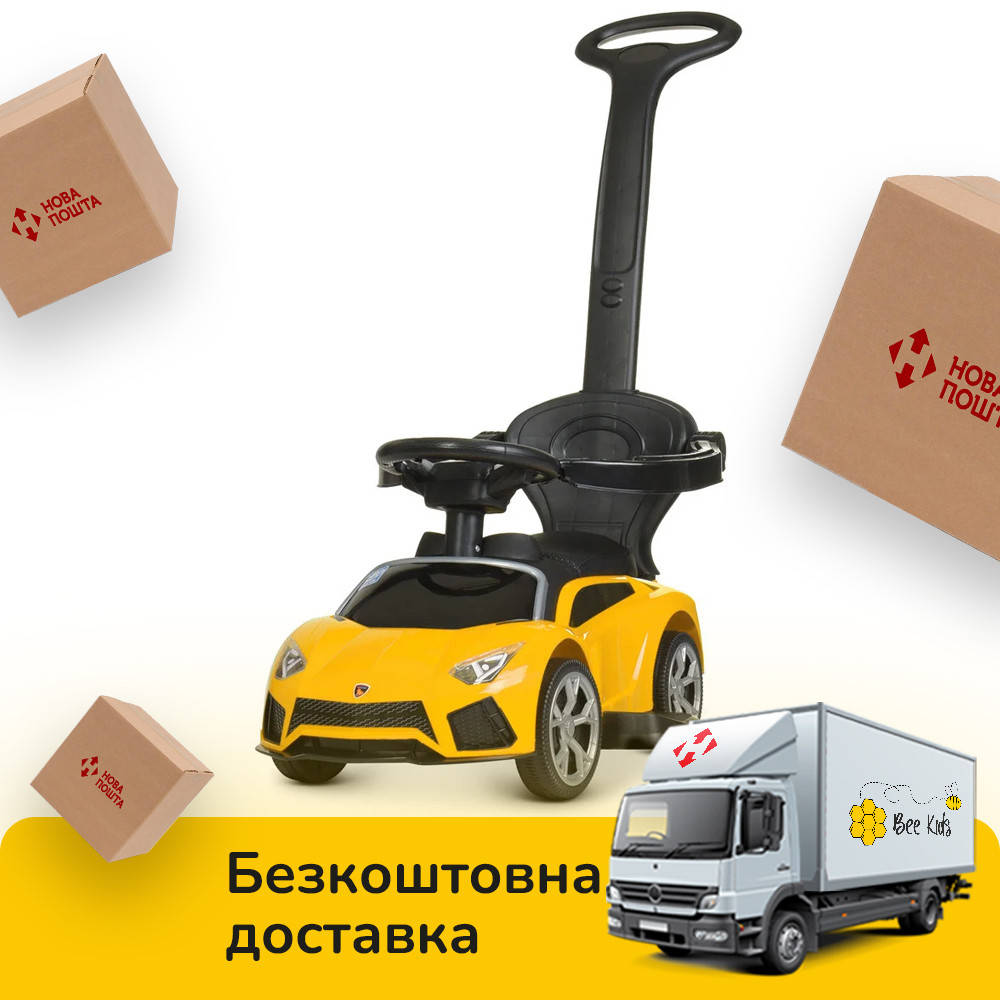 Электромобиль каталка-толокар с родительской ручкой (мотор 6V, аккумулятор 6V / 4AH) Bambi M 4316L-6 Желтый
Электромобиль каталка-толокар с родительской ручкой (мотор 6V, аккумулятор 6V / 4AH) Bambi M 4316L-6 Желтый