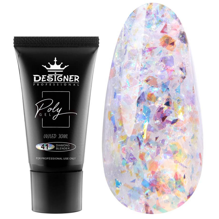 Полигель / акригель Designer Professional (Дизайнер Профессионал) для ногтей, 30 мл. Diamond blender №41
Полигель / акригель Designer Professional (Дизайнер Профессионал) для ногтей, 30 мл. Diamond blender №41