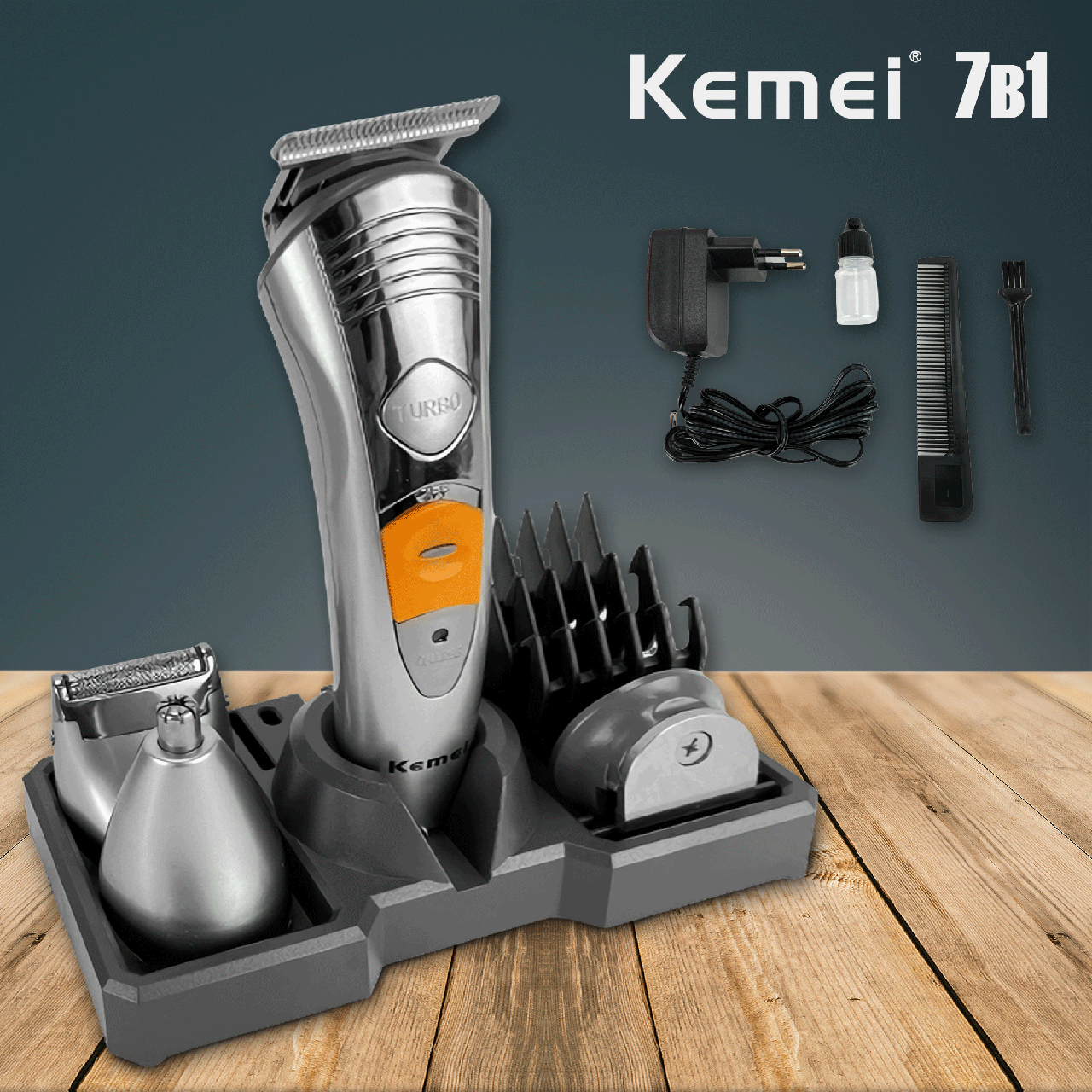 Машинка для стрижки волос Kemei KM-580A 7 в 1 триммер для бороды, носа, ушей, волос
Машинка для стрижки волос Kemei KM-580A 7 в 1 триммер для бороды, носа, ушей, волос