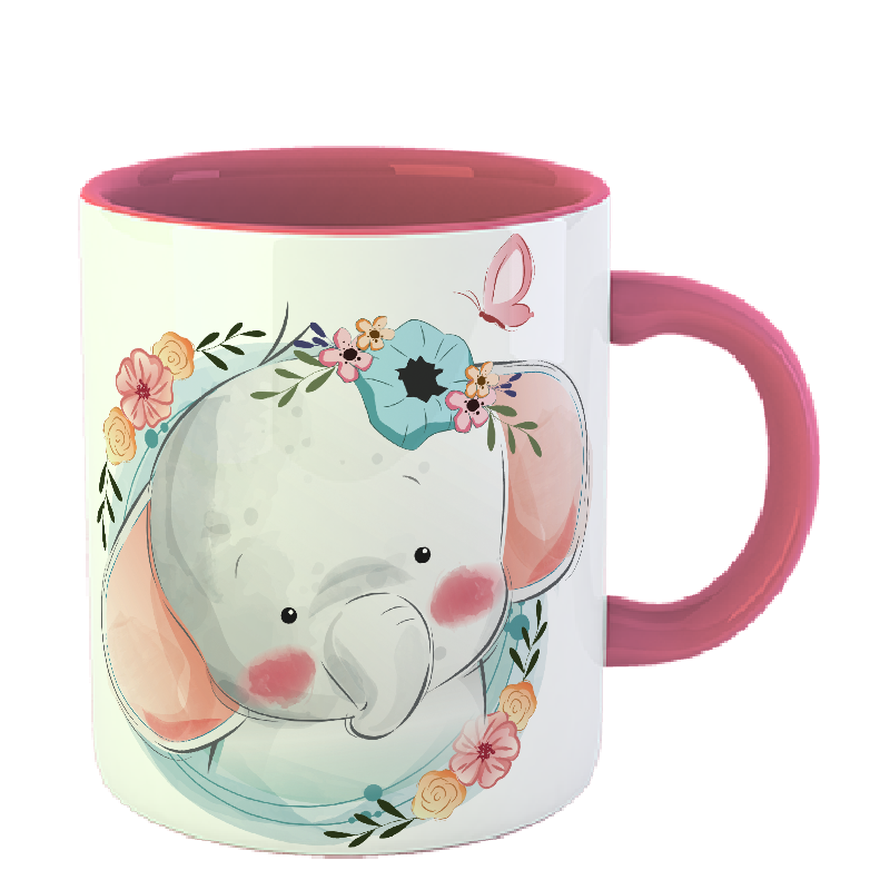 Чашка Слоник и бабочка, Розовый
Чашка Слоник и бабочка, Розовый