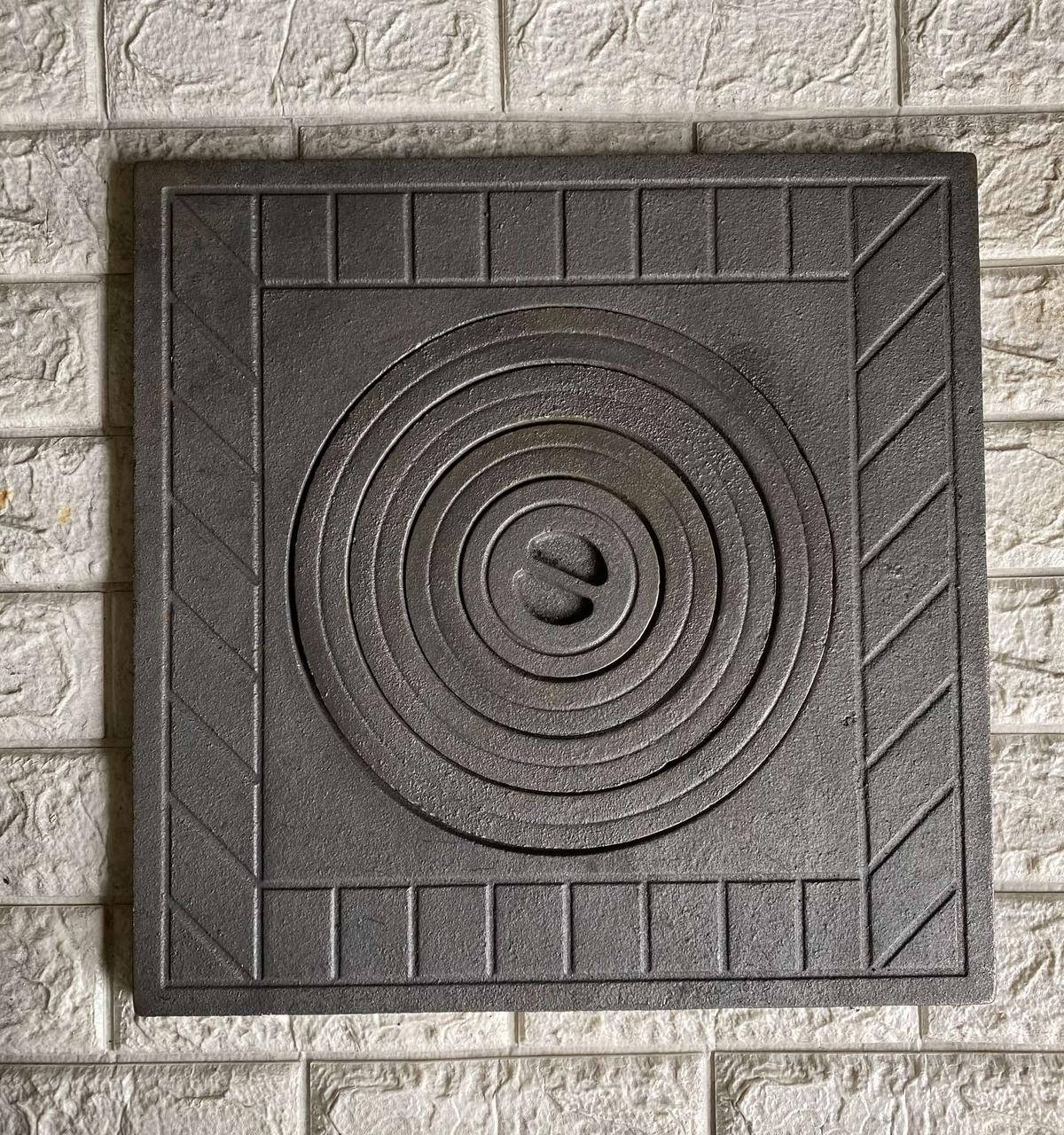 ПЛИТА ЧУГУННАЯ ПЕЧНАЯ С КОЛЬЦАМИ 410Х410 ПОД КАЗАН (15мм, 15кг, Ø235 мм)
ПЛИТА ЧУГУННАЯ ПЕЧНАЯ С КОЛЬЦАМИ 410Х410 ПОД КАЗАН (15мм, 15кг, Ø235 мм)