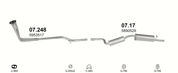 Труба приемная (коллекторная) FIAT UNO 1.1
Труба приемная (коллекторная) FIAT UNO 1.1