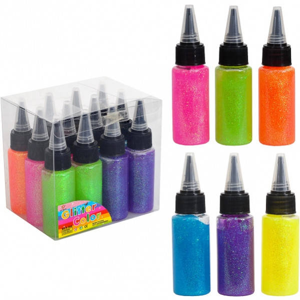 Клей с блестками 30 мл 6 цветов, Разные цвета
Клей с блестками 30 мл 6 цветов, Разные цвета