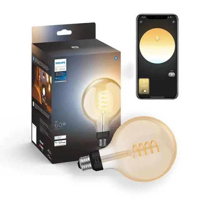 Умная LED лампочка Philips Hue E27 White Ambiance G93 Retro ZigBee, Bluetooth, Apple HomeKit
Умная LED лампочка Philips Hue E27 White Ambiance G93 Retro ZigBee, Bluetooth, Apple HomeKit