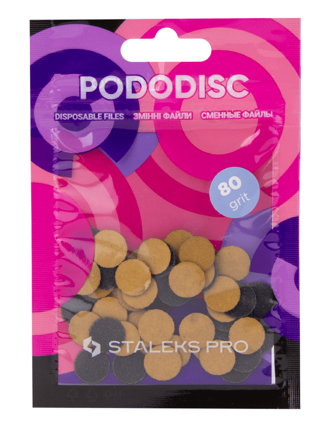 Сменные файлы для педикюрного диска Pododisc Staleks Pro XS 80 грит (50 шт) PDF-10-80
Сменные файлы для педикюрного диска Pododisc Staleks Pro XS 80 грит (50 шт) PDF-10-80