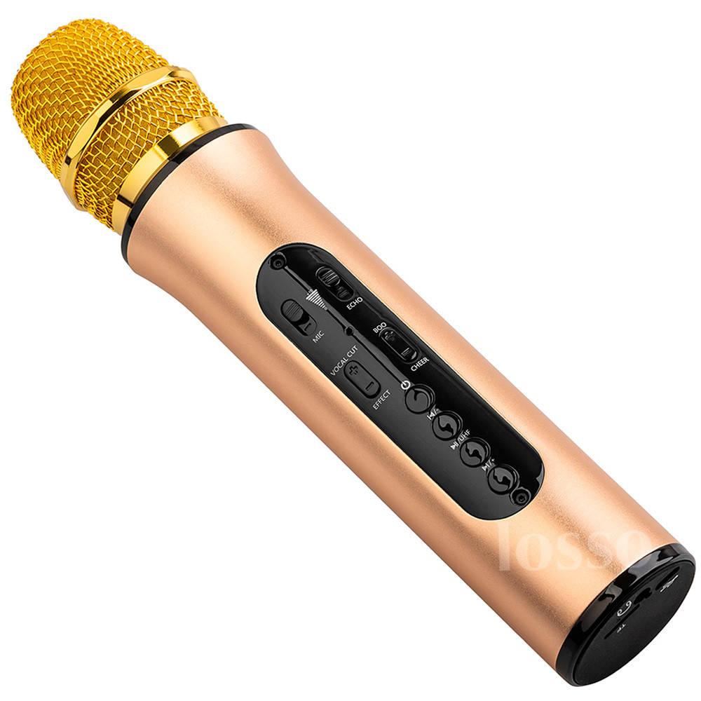 Микрофон для караоке беспроводной с картой памяти мощный громкий Losso K6L Premium золотой
Микрофон для караоке беспроводной с картой памяти мощный громкий Losso K6L Premium золотой