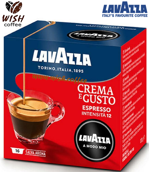 Кофе в капсулах Lavazza A Modo Mio Crema e Gusto (Int = 12; 16 капсул; Espresso; 30% Arabica + 70% Robusta)
Кофе в капсулах Lavazza A Modo Mio Crema e Gusto (Int = 12; 16 капсул; Espresso; 30% Arabica + 70% Robusta)