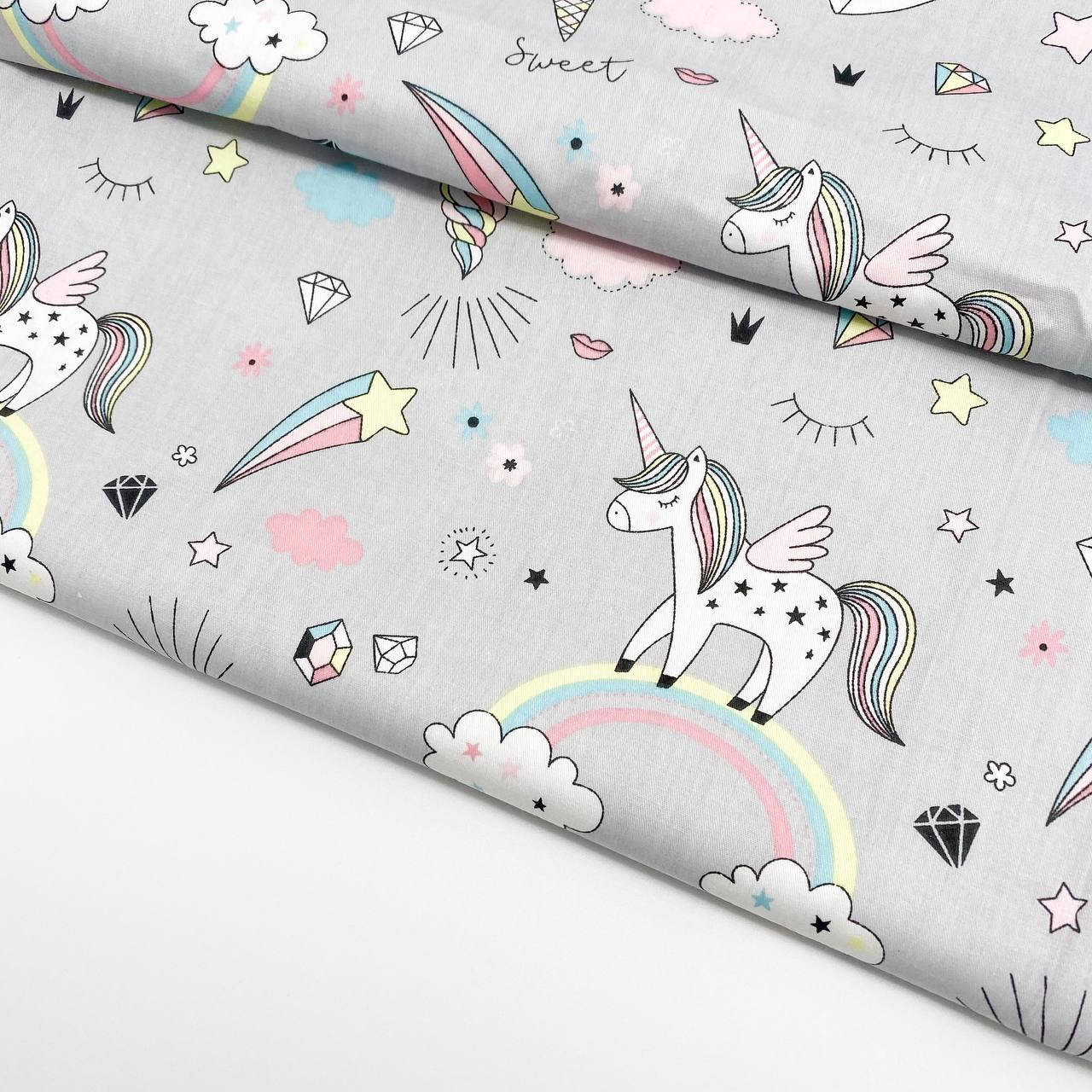 Сатин "Сказочные единороги на сером" 160см, Разные цвета
Сатин "Сказочные единороги на сером" 160см, Разные цвета