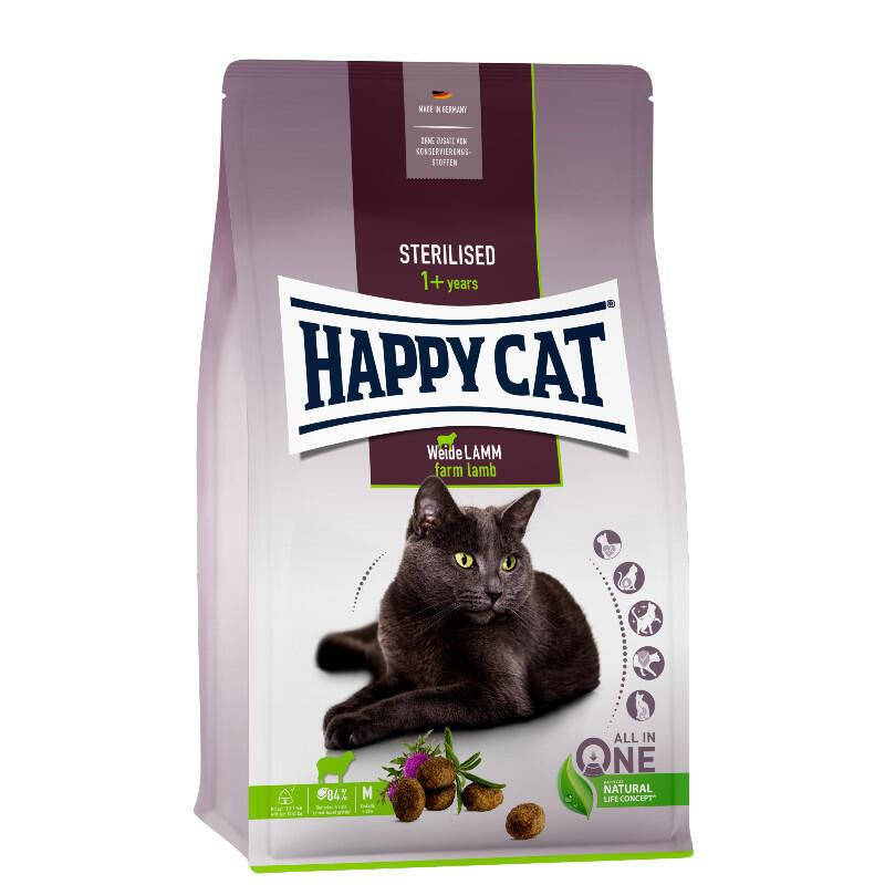 Happy Cat Sterilised Adult Weide - Lamm (Хэппи Кэт Стерилизед Вейд Ламм) сухой корм для стерилизованных котов 4 кг.
Happy Cat Sterilised Adult Weide - Lamm (Хэппи Кэт Стерилизед Вейд Ламм) сухой корм для стерилизованных котов 4 кг.