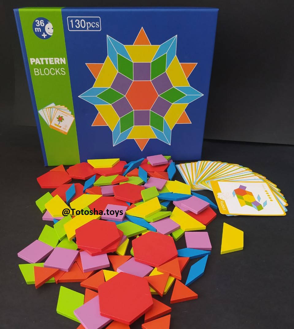 Деревянная мозаика - пазл Геометрические фигуры Pattern Blocks, 130 деталей
Деревянная мозаика - пазл Геометрические фигуры Pattern Blocks, 130 деталей