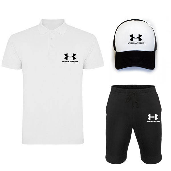 Мужской костюм тройка кепка поло и шорты Андер Армор (Under Armour), летний мужской костюм, S L
Мужской костюм тройка кепка поло и шорты Андер Армор (Under Armour), летний мужской костюм, S L