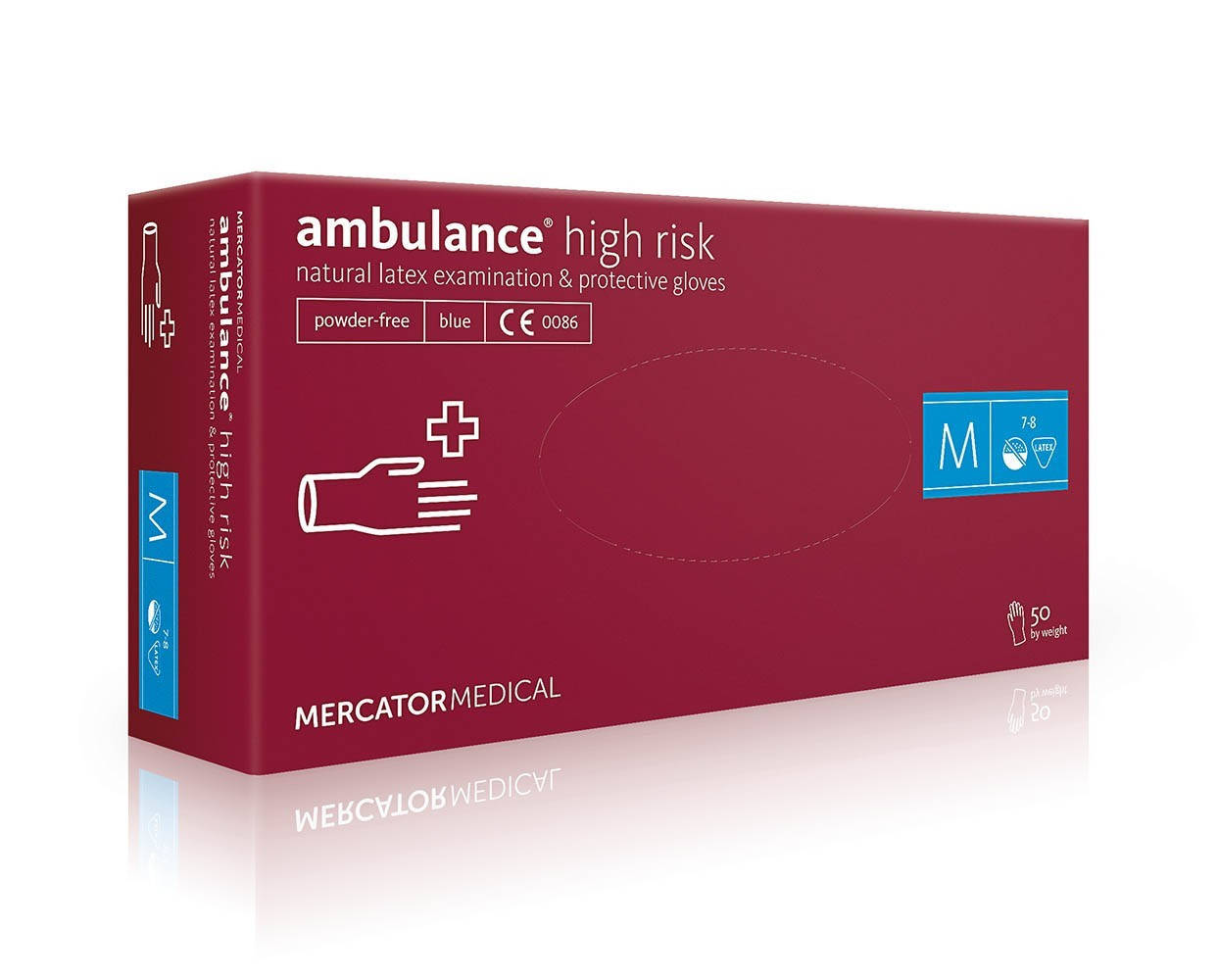 Перчатки латексные Ambulance® High Risk нестерильные неопудренные синие, Синий
Перчатки латексные Ambulance® High Risk нестерильные неопудренные синие, Синий