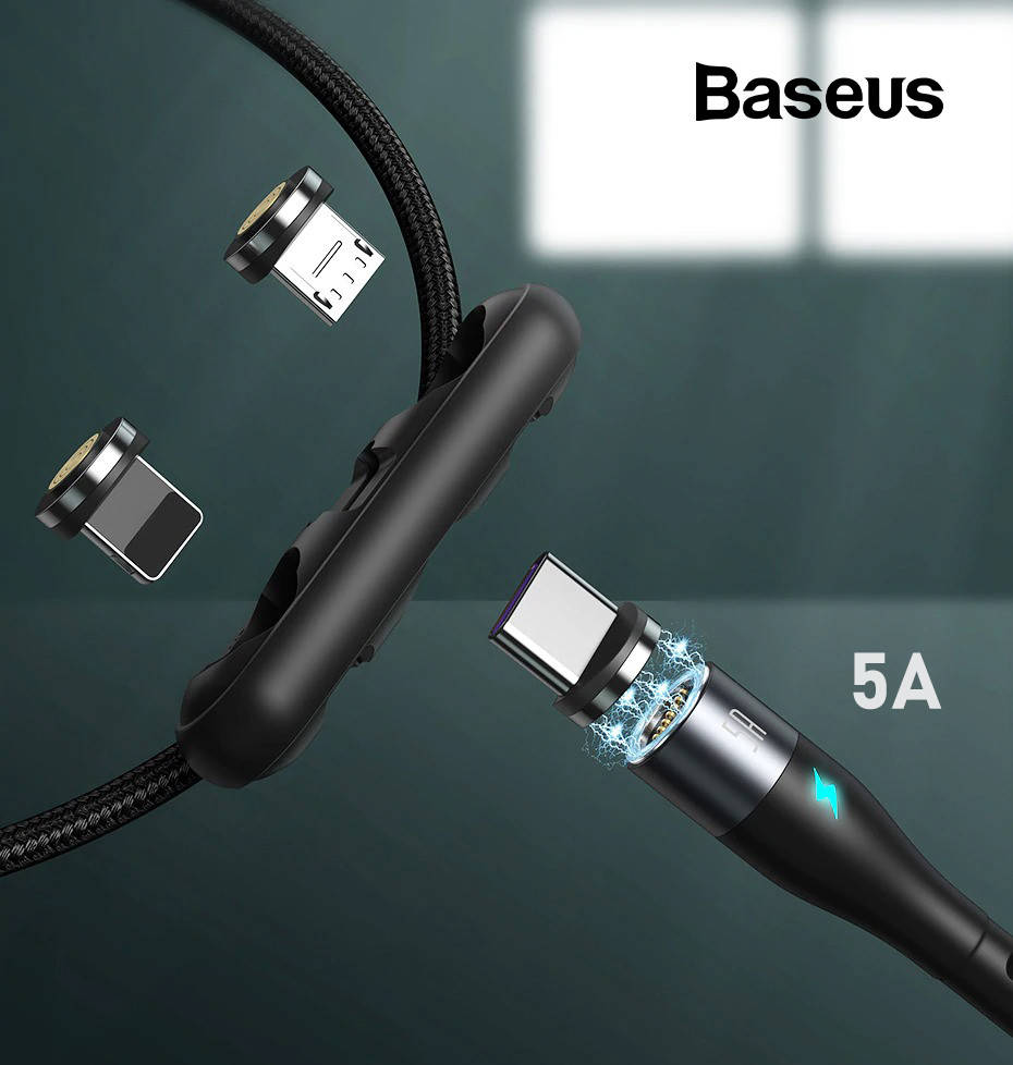 Магнитный кабель Baseus 5A 40W для быстрой зарядки Combo Micro USB/Lightning/Type-C Zinc Magnetic (черный)
Магнитный кабель Baseus 5A 40W для быстрой зарядки Combo Micro USB/Lightning/Type-C Zinc Magnetic (черный)