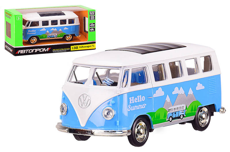 Автобус металічний 4333 "АВТОПРОМ",1:38 Volkswagen T1, синій, відкриваються двері, в коробці14,5*6,5*7 см
Автобус металічний 4333 "АВТОПРОМ",1:38 Volkswagen T1, синій, відкриваються двері, в коробці14,5*6,5*7 см
