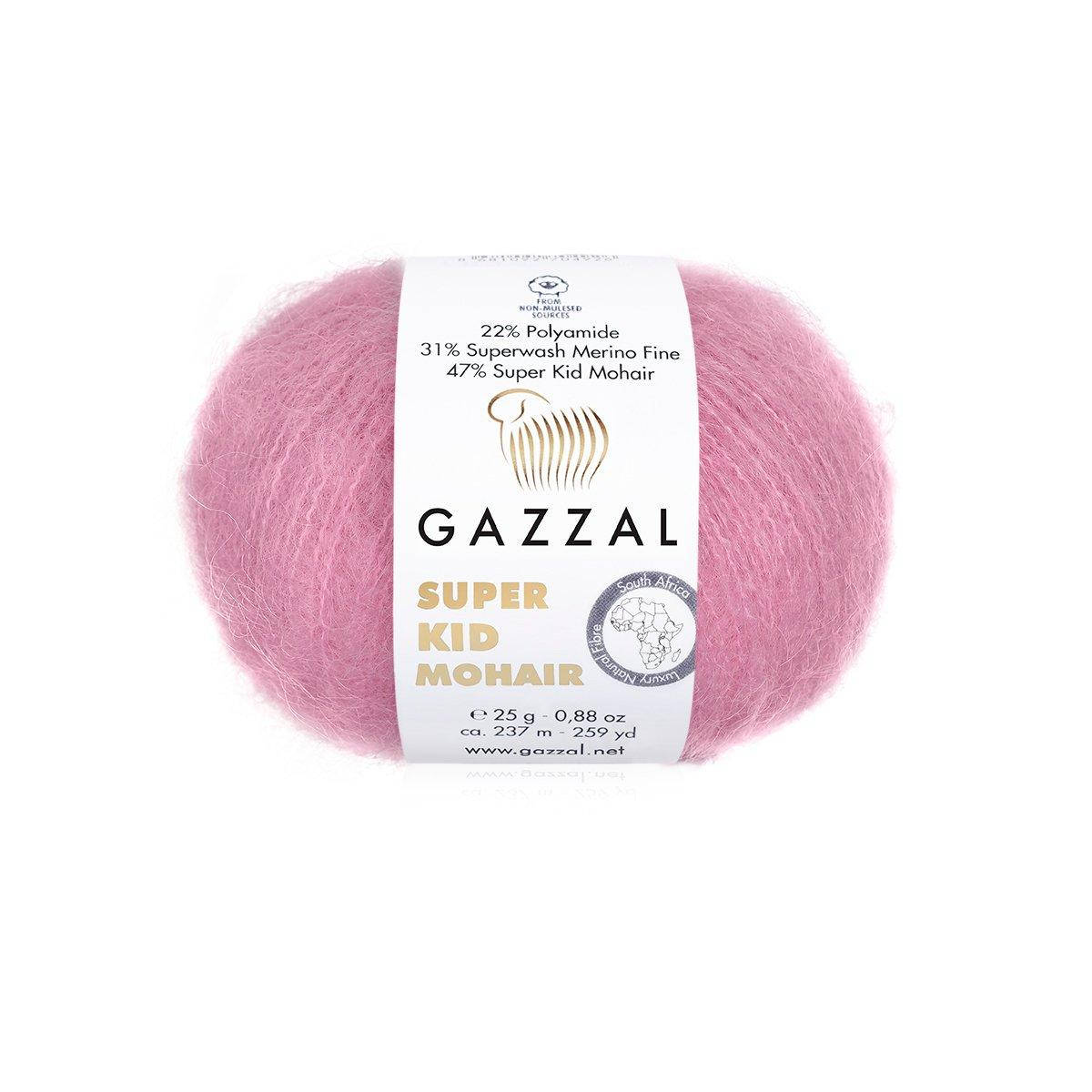 Gazzal Super Kid Mohair (Газал Супер Кид Мохер) № 64412 розовый (Пряжа мохер, нитки для вязания)
Gazzal Super Kid Mohair (Газал Супер Кид Мохер) № 64412 розовый (Пряжа мохер, нитки для вязания)