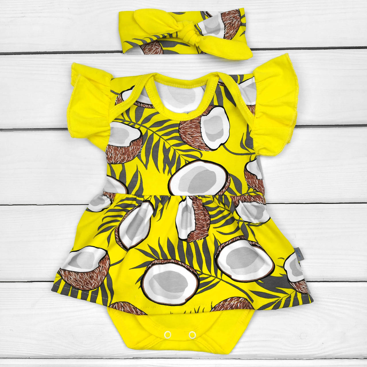 Платье-боди желтое Кокосик , 80, Желтый
Платье-боди желтое Кокосик , 80, Желтый