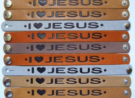 Браслет христианский I love Jesus