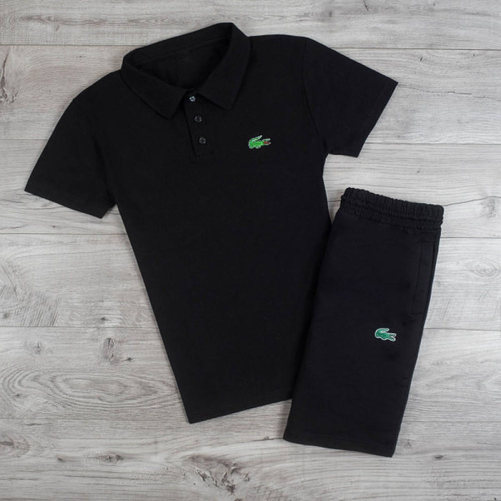 Спортивный костюм мужской летний Lacoste Black | Комплект Шорты + футболка поло Лакоста, Черный
Спортивный костюм мужской летний Lacoste Black | Комплект Шорты + футболка поло Лакоста, Черный