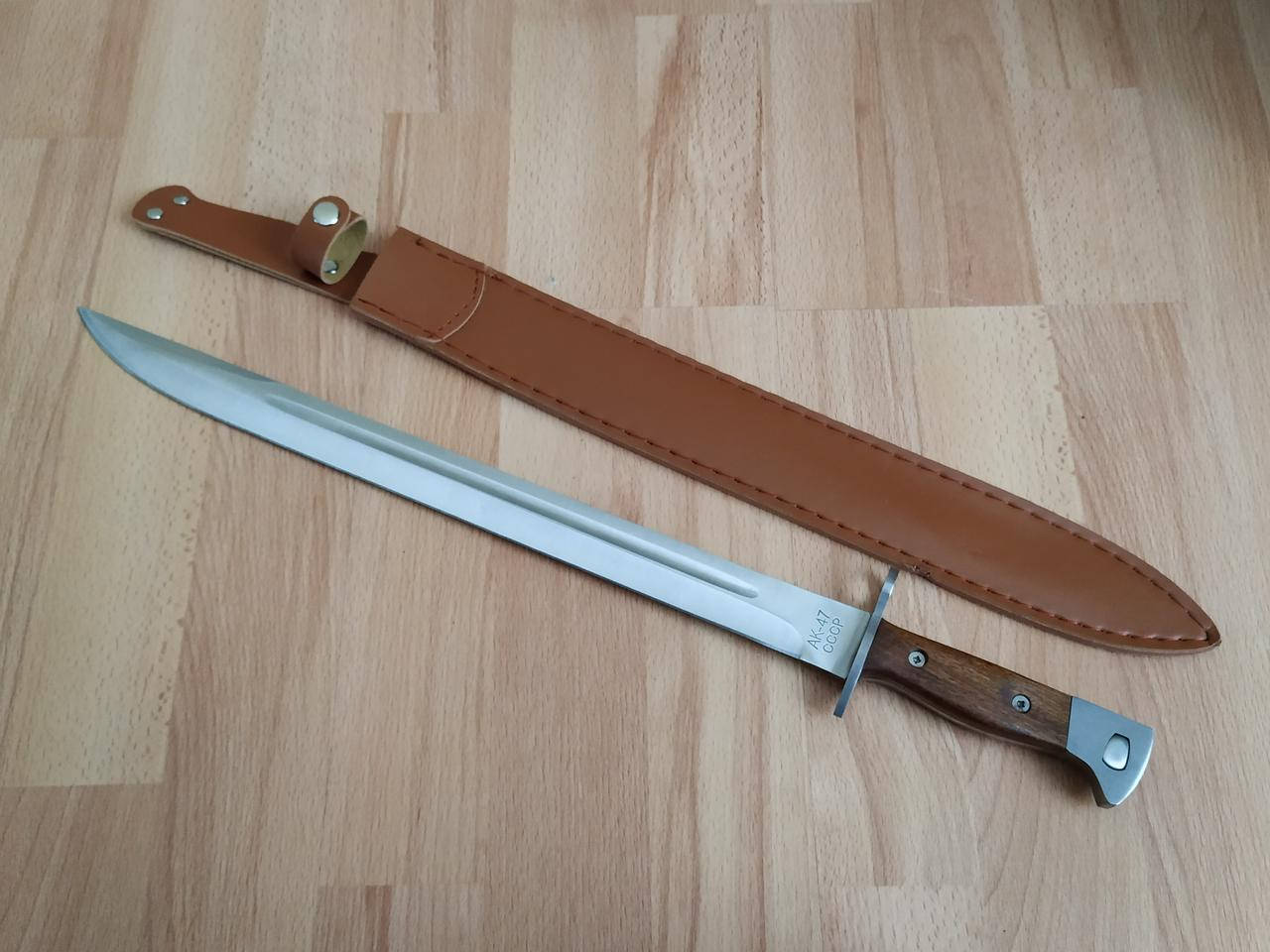 Штык нож АК-47 50 см с чехлом Нож для охоты рыбалки туризма. Охотничий нож. Нож для выживания
Штык нож АК-47 50 см с чехлом Нож для охоты рыбалки туризма. Охотничий нож. Нож для выживания