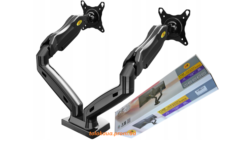 Кронштейн для двох моніторів NB F160 17 "-27" VESA, Черный
Кронштейн для двох моніторів NB F160 17 "-27" VESA, Черный
