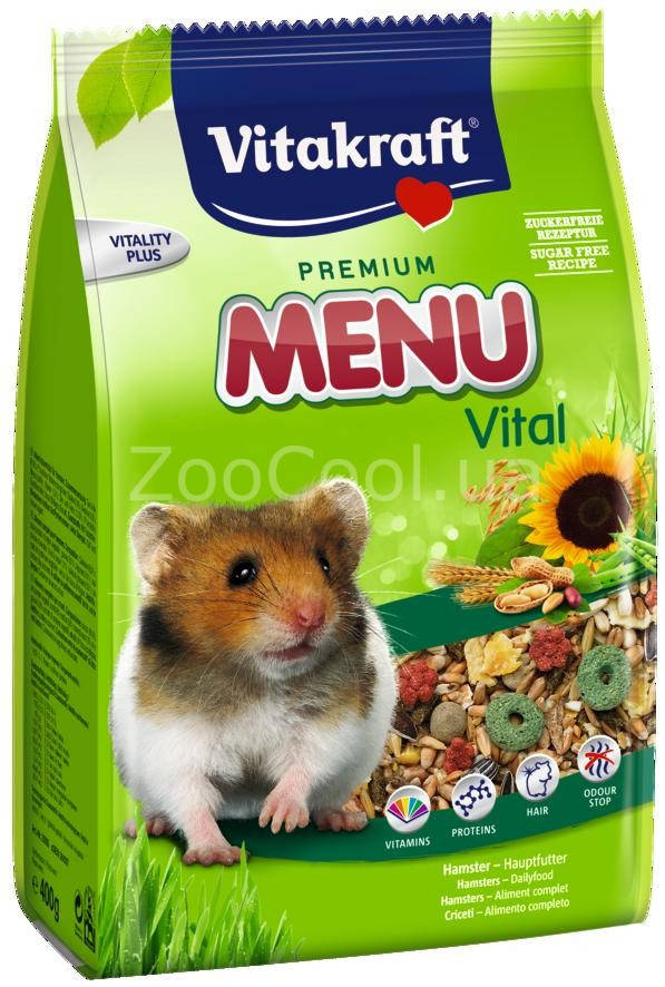 Корм для хомяков Vitakraft Menu Vital 400 г
Корм для хомяков Vitakraft Menu Vital 400 г