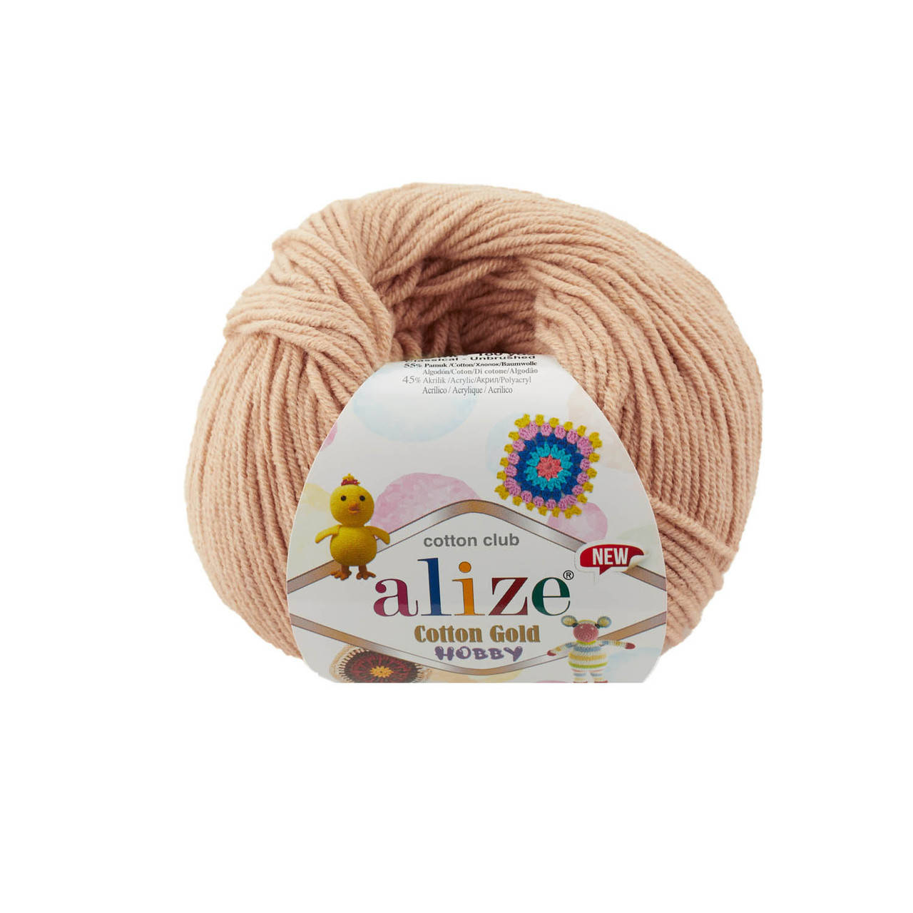 Alize Cotton Gold Hobby (Ализе Котон Голд Хобби) № 446 бежевый (Пряжа хлопок, нитки для вязания)
Alize Cotton Gold Hobby (Ализе Котон Голд Хобби) № 446 бежевый (Пряжа хлопок, нитки для вязания)